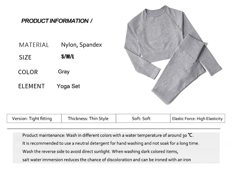 Women Sports Suitirends Ribbed Fashion Set