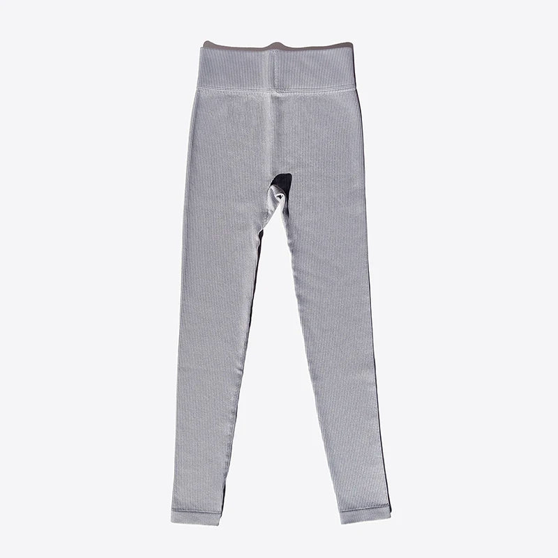 High Waist Yoga Pants New Ribbed Seamless Gym Leggings Sport Women Fitness Female Legging Tummy Control Running Tights