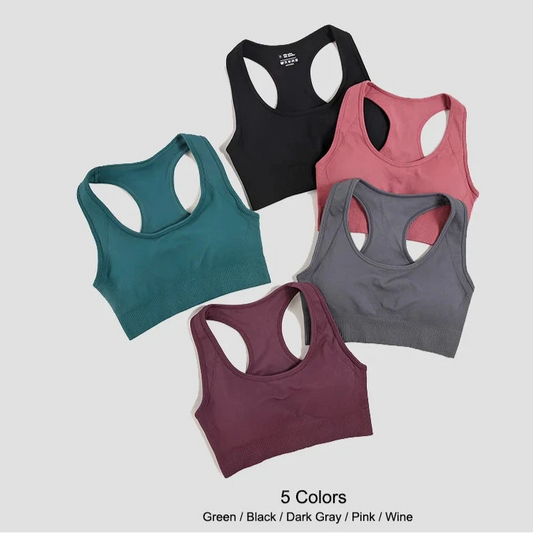 Tank Top Women Female Gym Yoga Bra Padded Sports Bra Removable Workout Push Up Crop Top Fitness Bra Athletic Sportswear