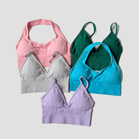 Basic Seamless Casual Wear Sports Bra