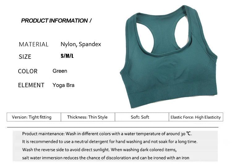 Tank Top Women Female Gym Yoga Bra Padded Sports Bra Removable Workout Push Up Crop Top Fitness Bra Athletic Sportswear