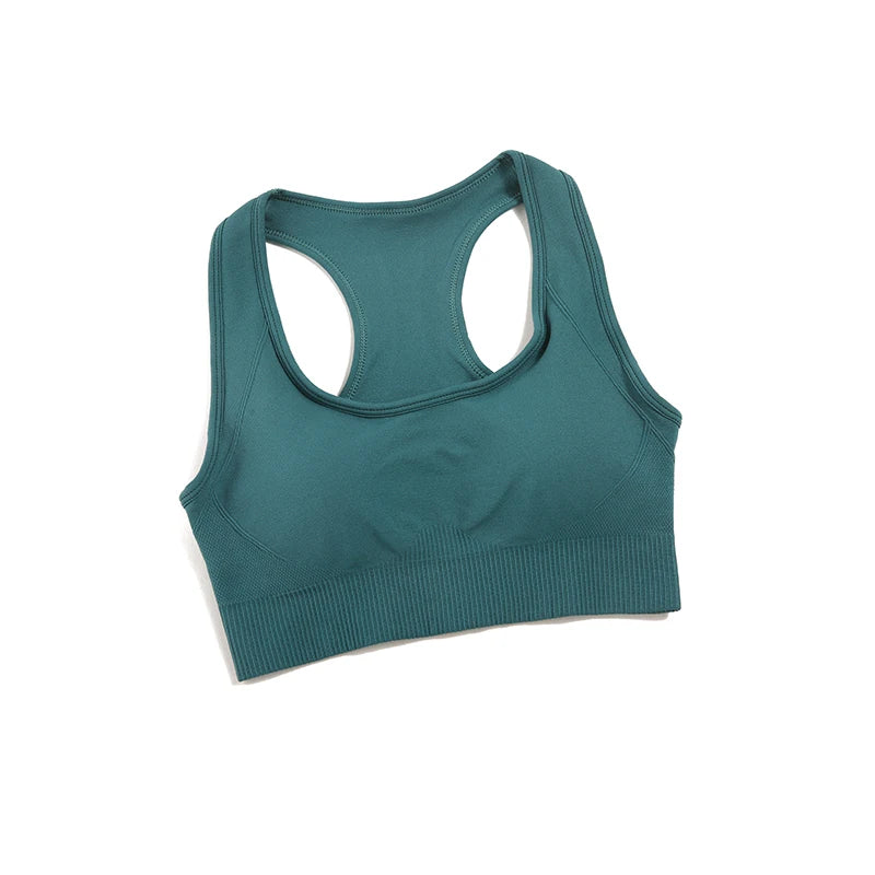 Tank Top Women Female Gym Yoga Bra Padded Sports Bra Removable Workout Push Up Crop Top Fitness Bra Athletic Sportswear