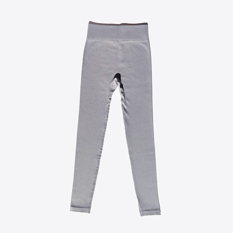 High Waist Yoga Pants New Ribbed Seamless Gym Leggings Sport Women Fitness Female Legging Tummy Control Running Tights