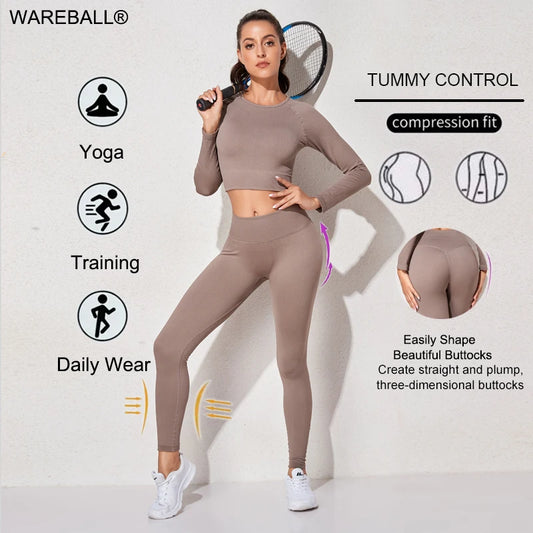 Women Sports Suitirends Ribbed Fashion Set